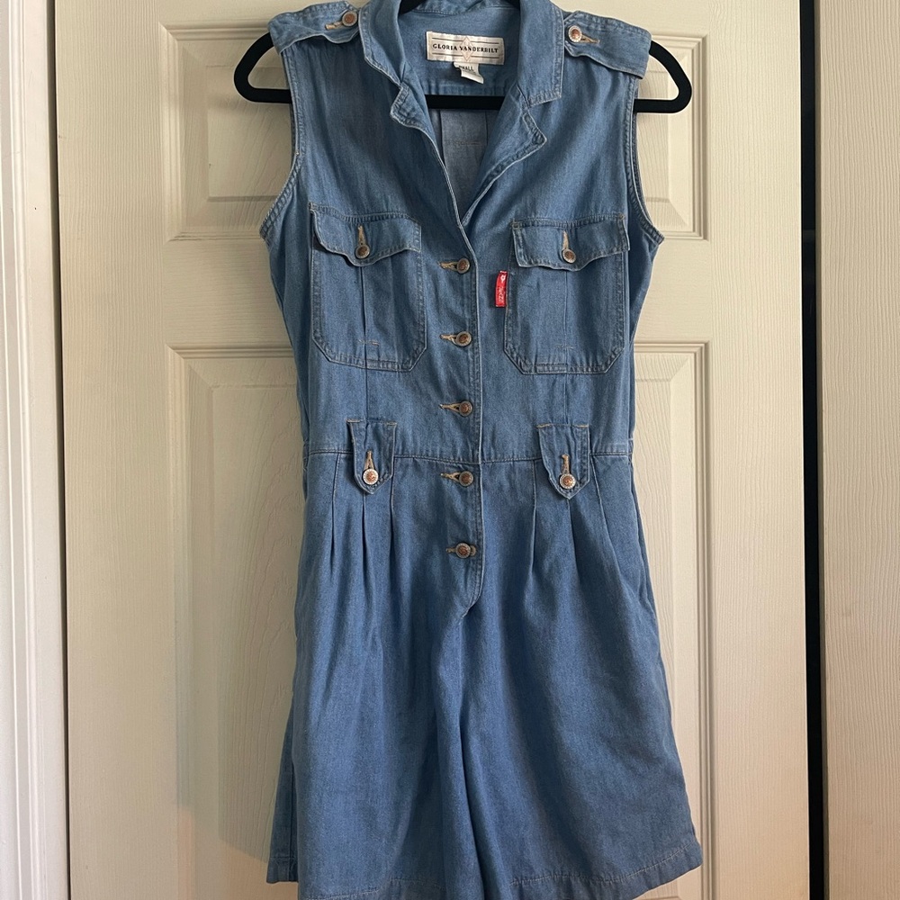 Gloria Vanderbilt vintage jean jumpsuit - Romper - 80s/ 90s